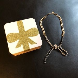 Juicy Couture Deco Crystal Bow Statement Necklace
